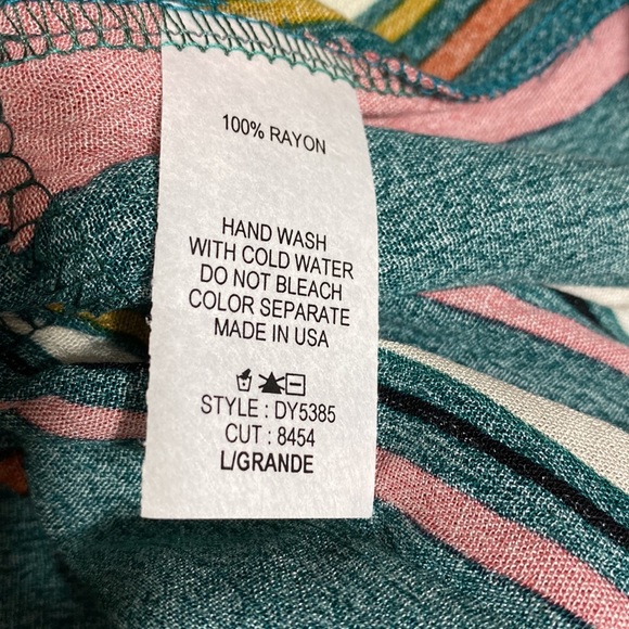 NEW! Ces Femme Size L Striped Dress! - Picture 8 of 9